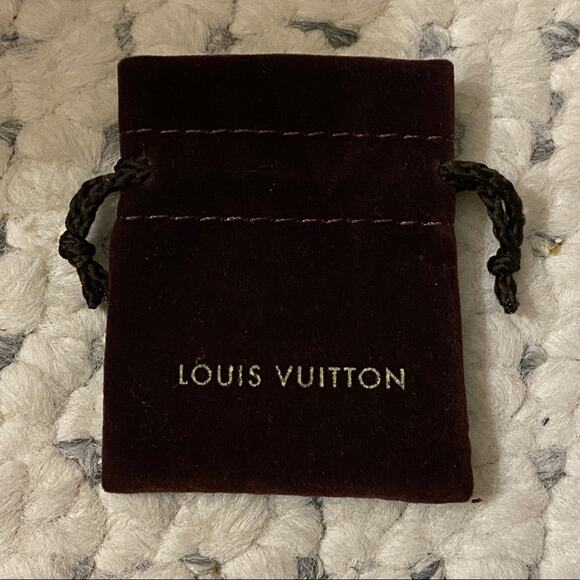LOUIS VUITTON Ring Earrings NEW Jewelry Storage Velvet Bag Sleeper Gift Pouch - Picture 2 of 5